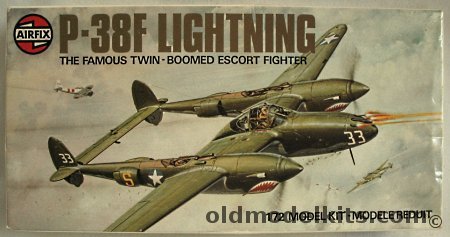 Airfix 1/72 Lockheed P-387F Lightning - 347th FG Guadalcanal 1943 / 14th FG Algeria 1942, 3018 plastic model kit